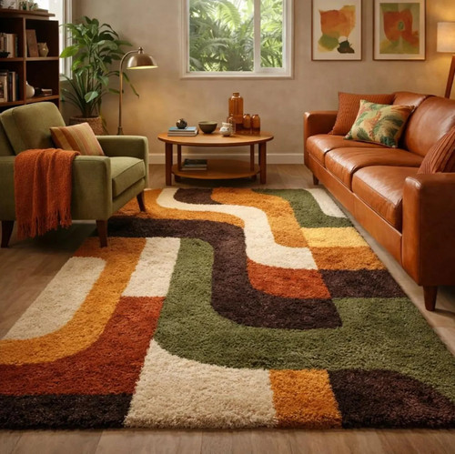 Hand tufted retro mid - tufted,