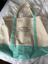 Brand New ! Tiffany & Co LARGE CANVAS Vision & Virtuosity Exposition TOTE Bag