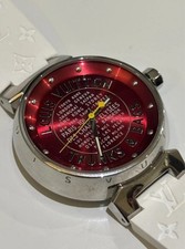 Louis Vuitton Trunks and Bags Tambour Watch Q131A SS in Blanc
