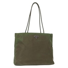 PRADA Shoulder Bag Nylon Khaki