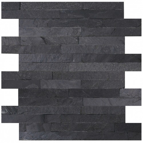 Sample black real slate - sample, of