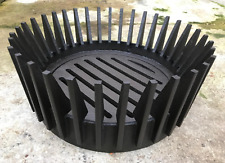 Large Round Fire Pit Brazier Grate. Heavy duty 43cm solid steel fire grate. 
