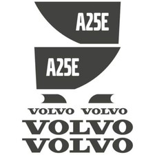 Decal Sticker Set Volvo A25E ADT Dump truck Decal Set