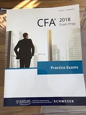 CFA 2018 Level 2 Practice Exams - Volume 2 By Kaplan Schweser
