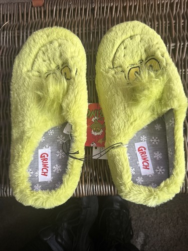 Grinch slippers green with - grinch,