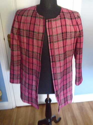 Next pink check zip - zip, up