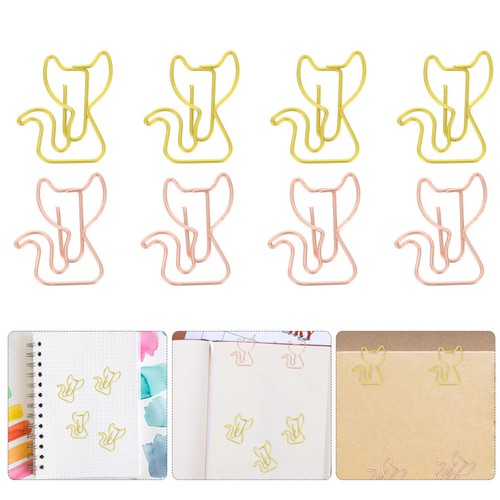 30pcs cat shaped paper clips - paper,