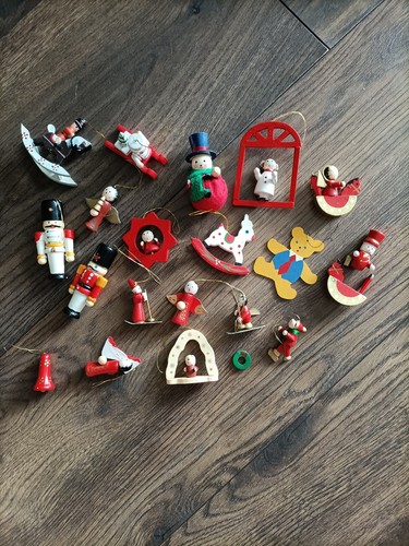 Vintage wooden christmas - vintage,