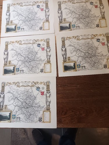 Fascimile old maps - of, west