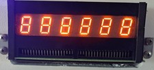 Pinball Bally (Stern) 6 Digit 7 Segment Numeric Display  - Fully Tested