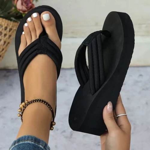 Women wedge flip flops - women,