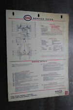 Austin Taxi Service Guide Chart Car Automobilia Garage