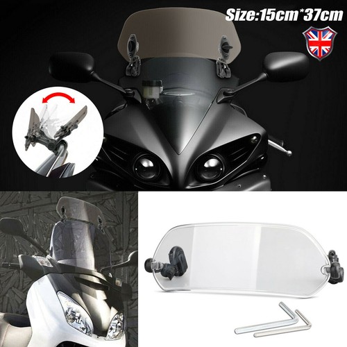 Motorcycle clip windshield - clip, on