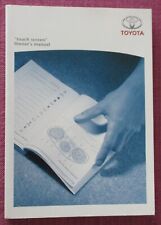 (2011) TOYOTA TOUCH SCREEN