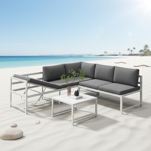 Lounge set chairs aluminium - lounge,