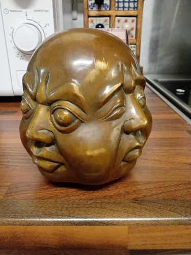 Chinese bronze faces of - bronze,