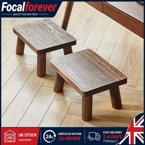 Wooden small footrest stool - footrest,