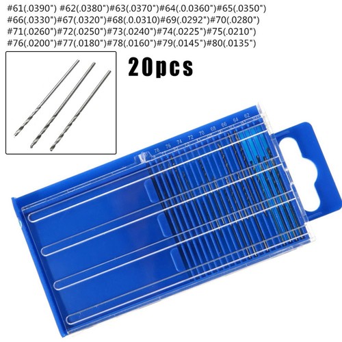 20pcs 80 imperial drill - #61-#80,