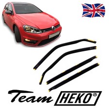 Heko Wind Deflectors For VW Golf 7 Mk7 5-Door Hatchback 2012-2019 4PCS Tinted