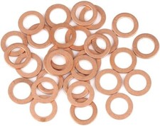 Metric Copper Sealing Washers M4 - M20 Flat Ring Gasket Sump Plug Washer DIN7603