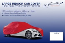 Large Red Indoor Car Cover