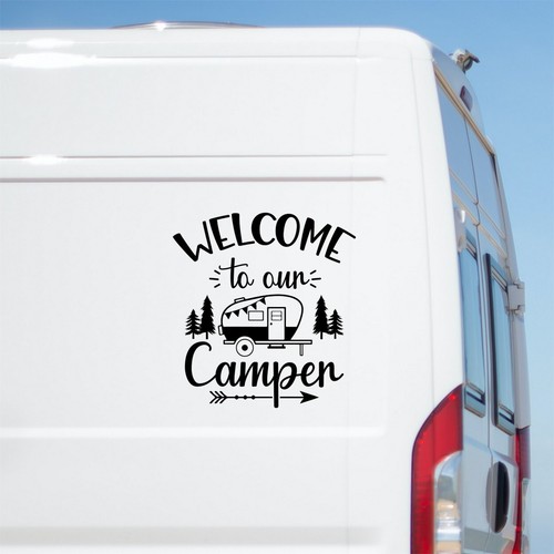 Welcome our camper sticker - to,