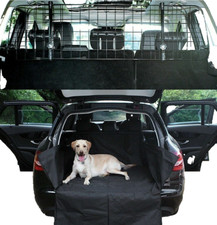 FOR TOYOTA AURIS TOURING - Heavy Duty Boot Liner & Dog Pet Mesh Guard Barrier