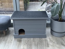 Hedgehog House Large Solid Wooden Garden Shelter Hibernation  Home Food Nest Box