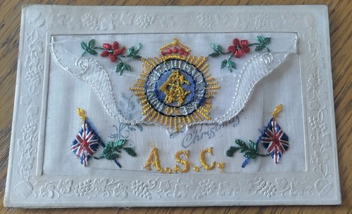 Ww1 embroidered silk - embroidered,