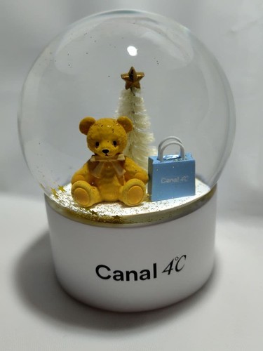 Snow globe bear and tree - globe,