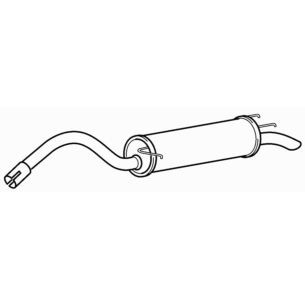 Quality rear exhaust silencer - quality,