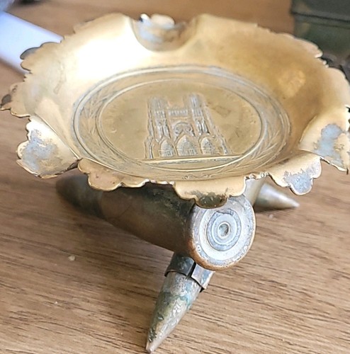 Wwi trench art ashtray - trench,