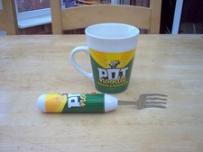 Pot Noodle Chicken & Mushroom Mug And Novelty Spinning Fork (Test / Working)
