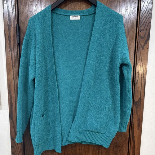 Zenana women teal knit - knit, open