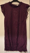 Oasis Burgundy Sleeveless Top
