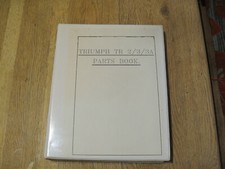 Triumph TR2 , 3, 3A  Original 1960's Works Parts Book. 