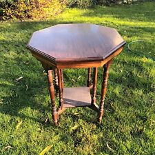 Victorian Mahogany Hexagonal Table Antique 