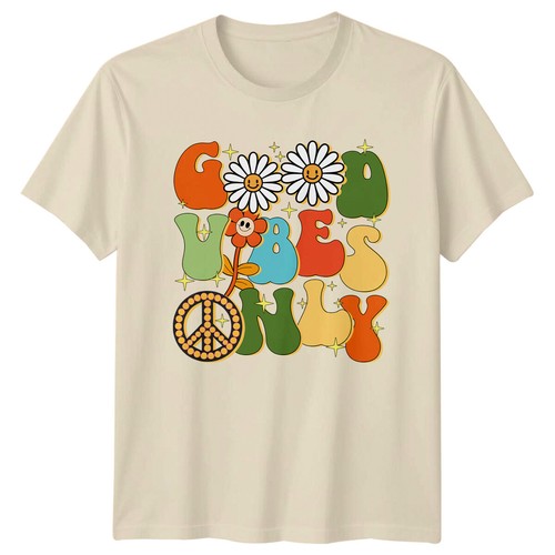 Good vibes only - retro, daisy