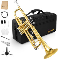 Bb Trumpet Brass Standard Gold
