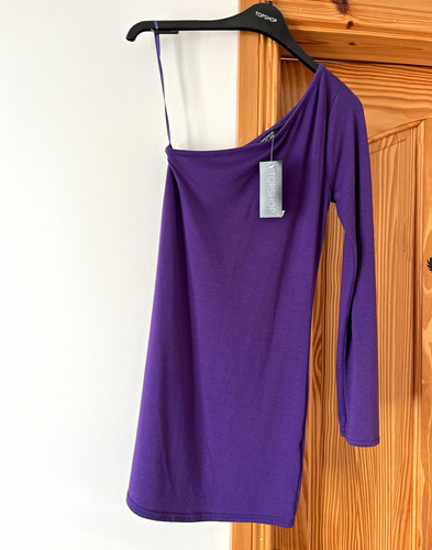 Topshop purple one shoulder - topshop,