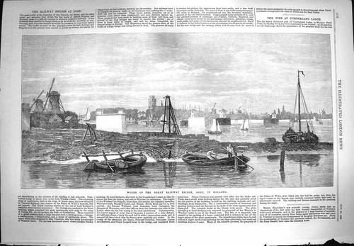 Old antique print 1869 - 1869, works