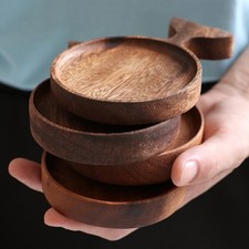 Wooden Appetizer Plates Set