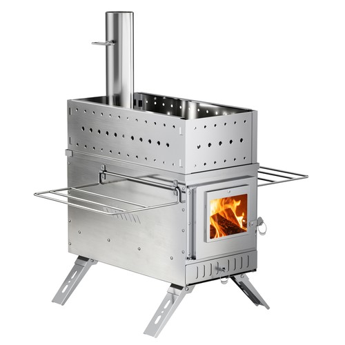 Stainless steel camping tent - steel,