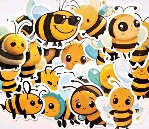 Bumble bee stickers big - 20,