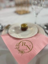 Personalised napkins 40cm