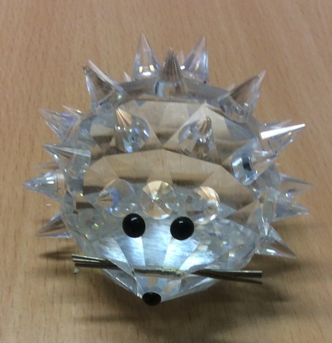 Swarovski crystal hedgehog - crystal,