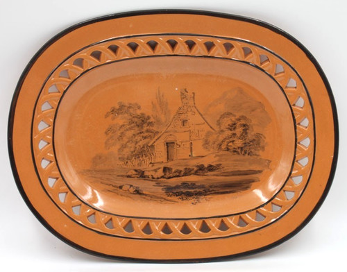 Antique english hand painted - hand,