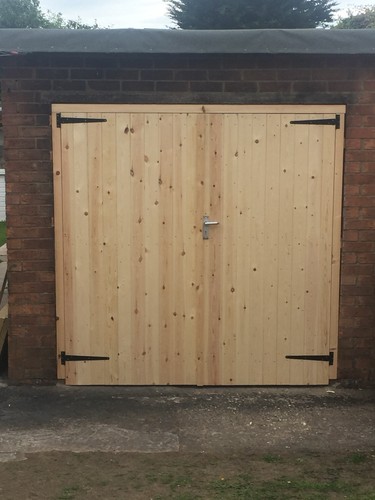 Wooden garage doors - garage, duty