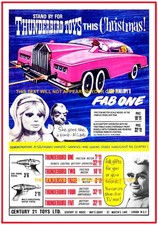 JR ROSENTHAL CENTURY JR 21 TOYS THUNDERBIRDS NEW A5 FANTASY DISPLAY STAND