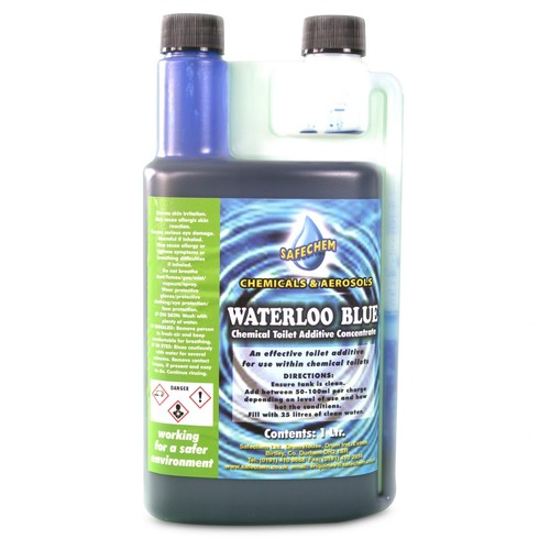 Blue chemical toilet additive - blue,